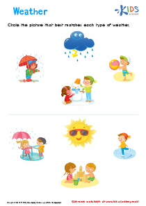 Activities for Different Kinds of Weather Worksheet: Free Printable PDF